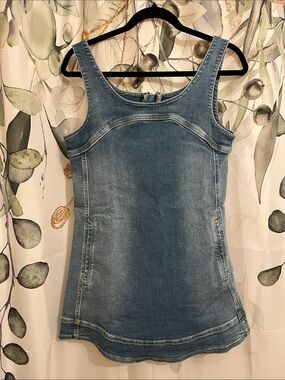 Pilcro Denim Mini Dress in Faded Blue NWOT